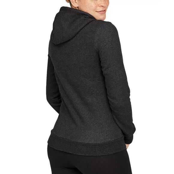 PUMA Women's Essential Logo Fleece Hoodie - Dark Gray Heather, Size XL - Picture 2 of 10